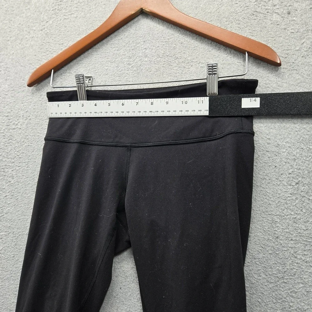 Lululemon Women Activewear Pants 6 Black Yoga Legging Mid Rise Slim 29